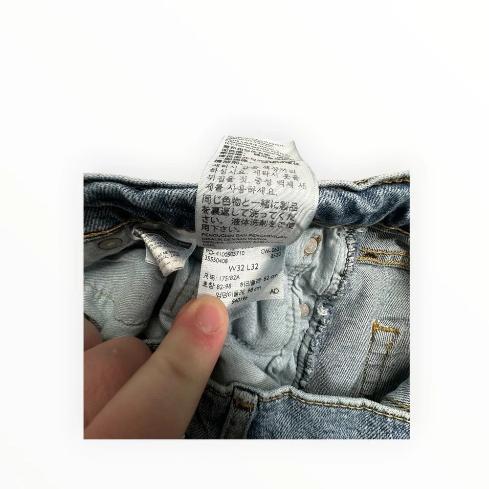 Levi's Jeans Mens 32x32 Light‎ Wash 55550408 Straight Leg Relaxed Denim Vintage